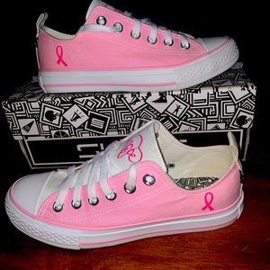 💖EUC💖 💕Breast Cancer Awareness Tennis Shoes💕